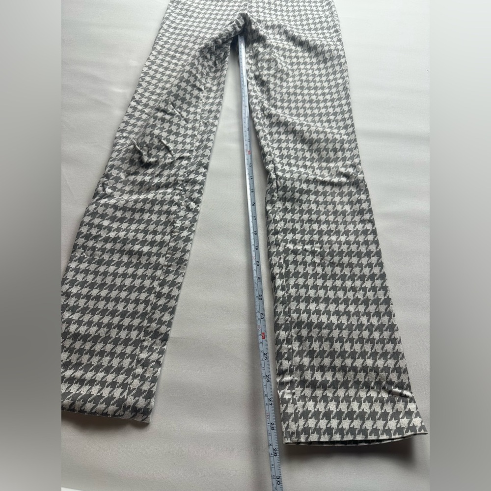 Houndstooth Patterned Pants With Stretch. Size 8.… - image 5
